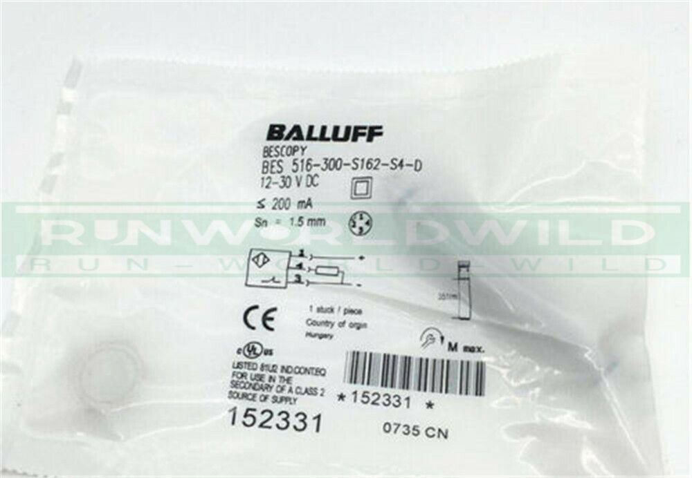 1PCS new For Balluff Inductive Proximity Switch Sensor BES 516-300-S162-S4-D