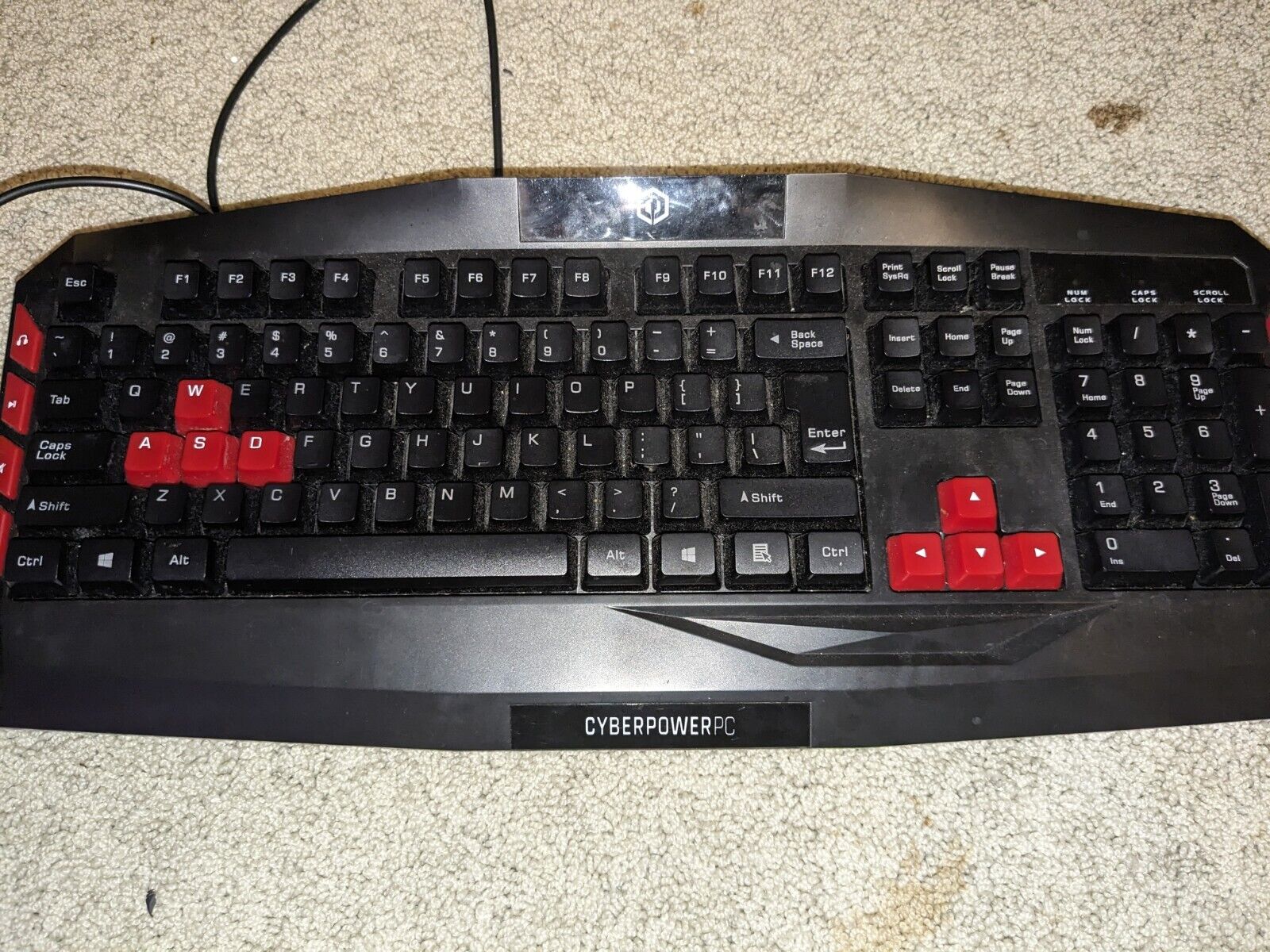 Cyberpower PC Gaming Keyboard Multimedia Gaming Wired USB Keyboard