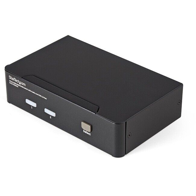 StarTech 2 Port USB HDMI KVM Switch with Audio and USB 2.0 Hub SV231HDMIUA