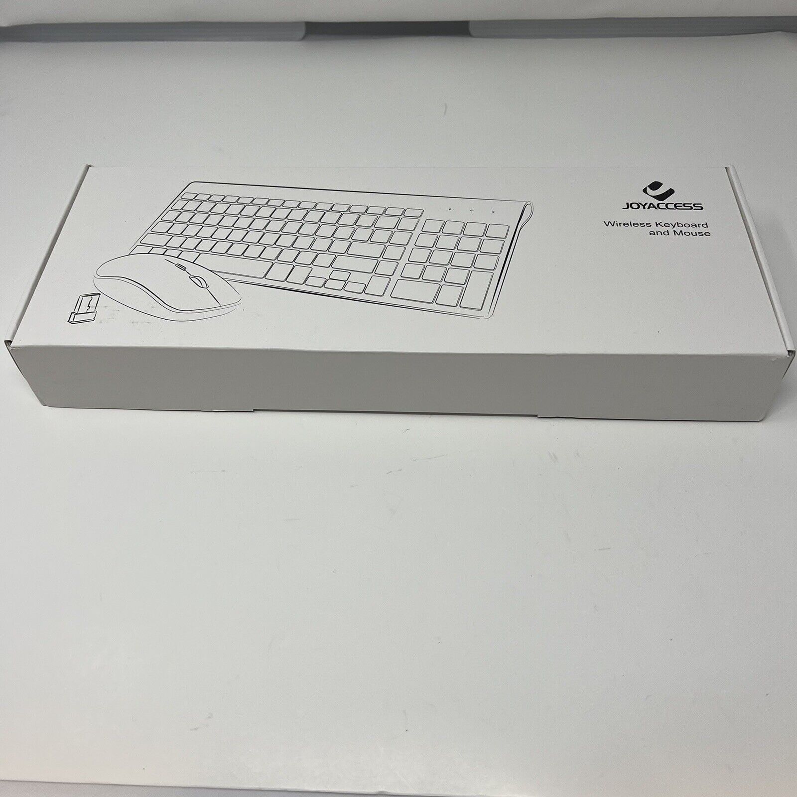 Wireless Keyboard and Mouse,J JOYACCESS 2.4G white