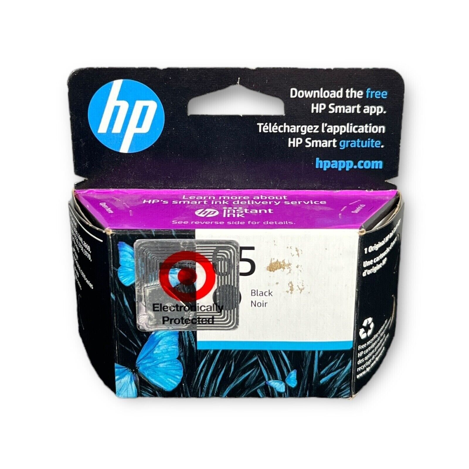 Authentic HP 65 (N9K02AN) Black Noir Ink Cartridge Exp. February 2024