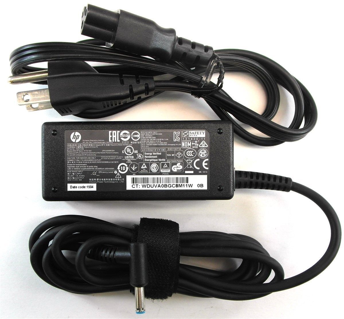 New Genuine 45W Charger Adapter HP 854054-001 741727-001 740015-001 4.5*3.0mm