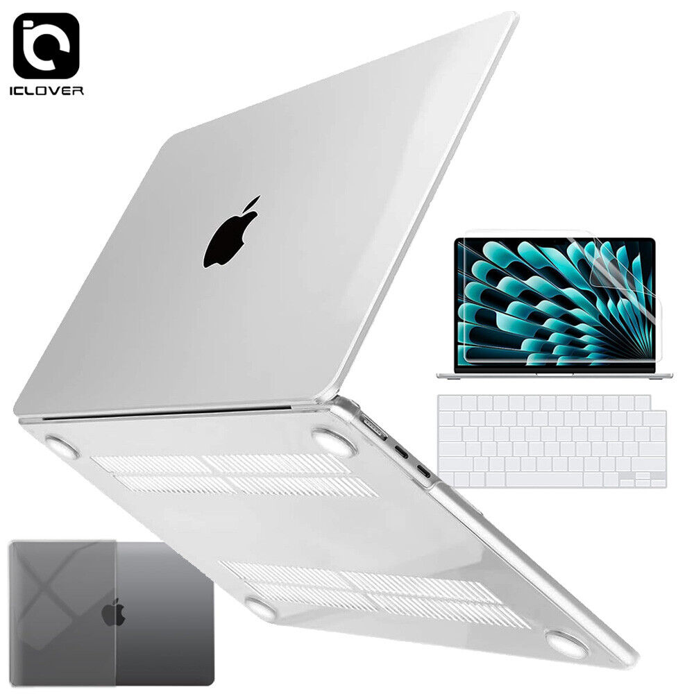 Hard Shell Case for MacBook Air 15 Inch +Keyboard +Screen Cover A3114 A2941 M2M3