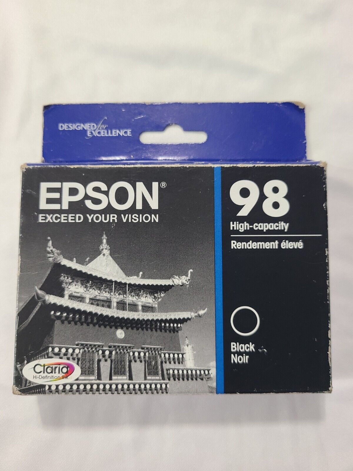 Genuine Epson 98 High Capacity Black T098120 Ink Cartridge New Sealed