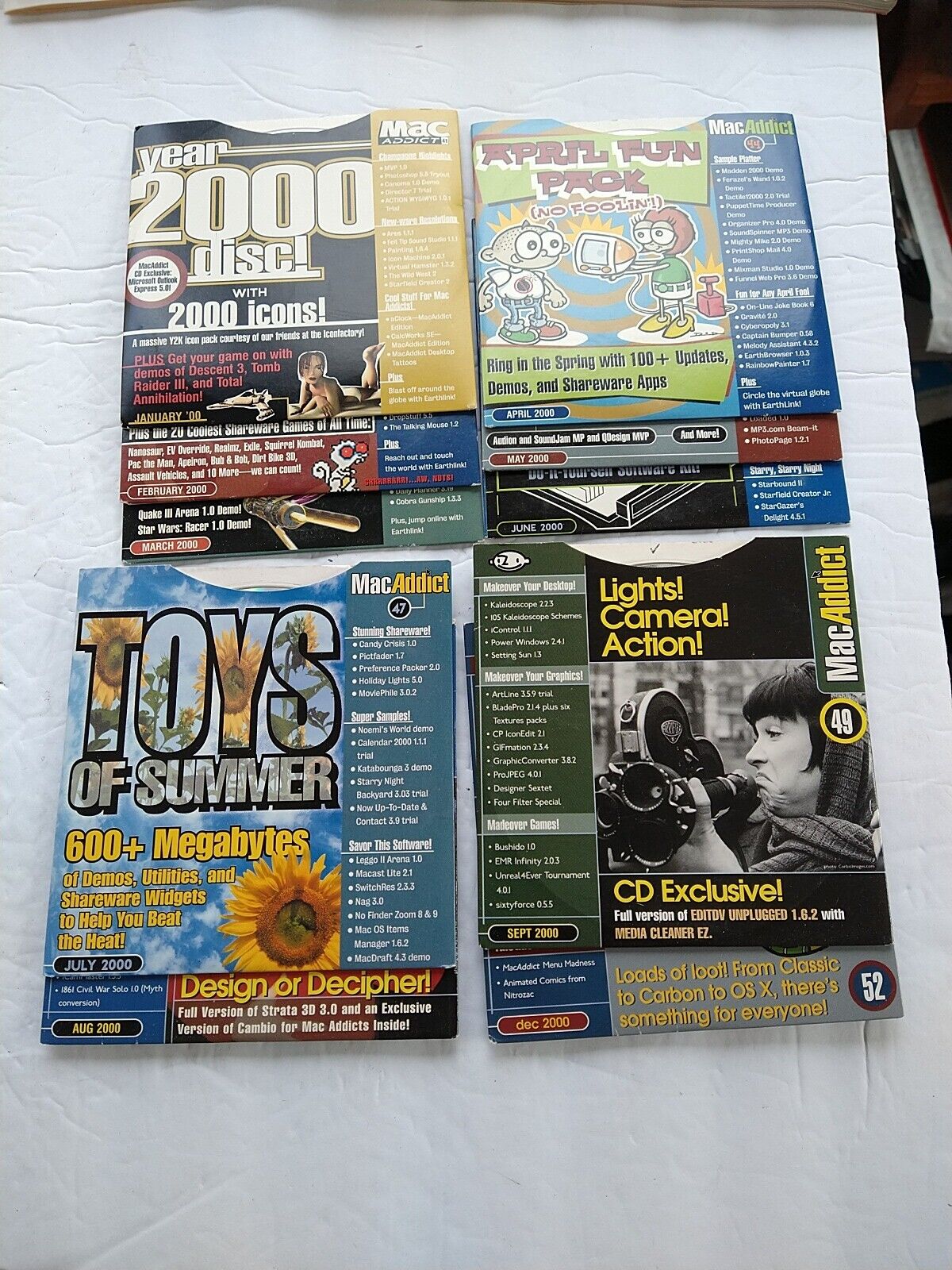 ITHistory (2000) APPLE Software MacAddict (10 Issues Missing Oct/Nov)