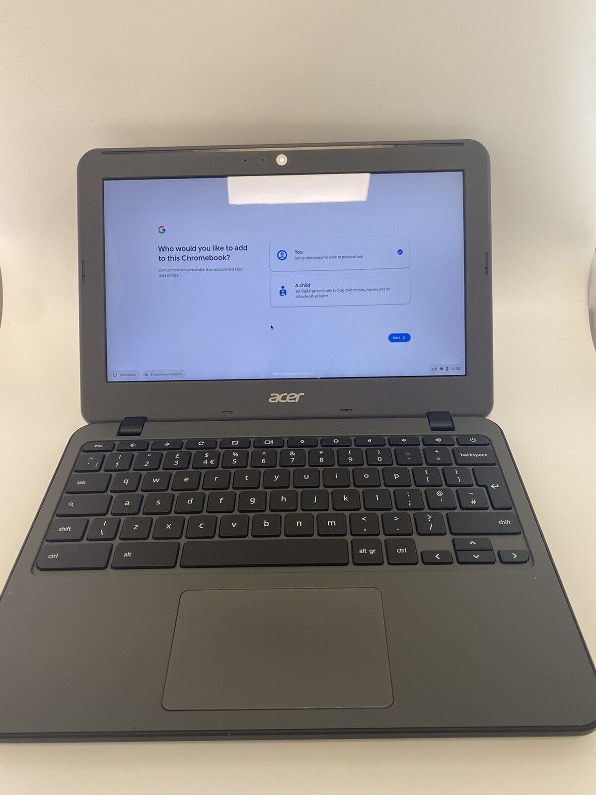 Acer ChromeBook N16Q13 Notebook 16GB SSD 4GB Ram Chrome OS Cheap Budget Laptop