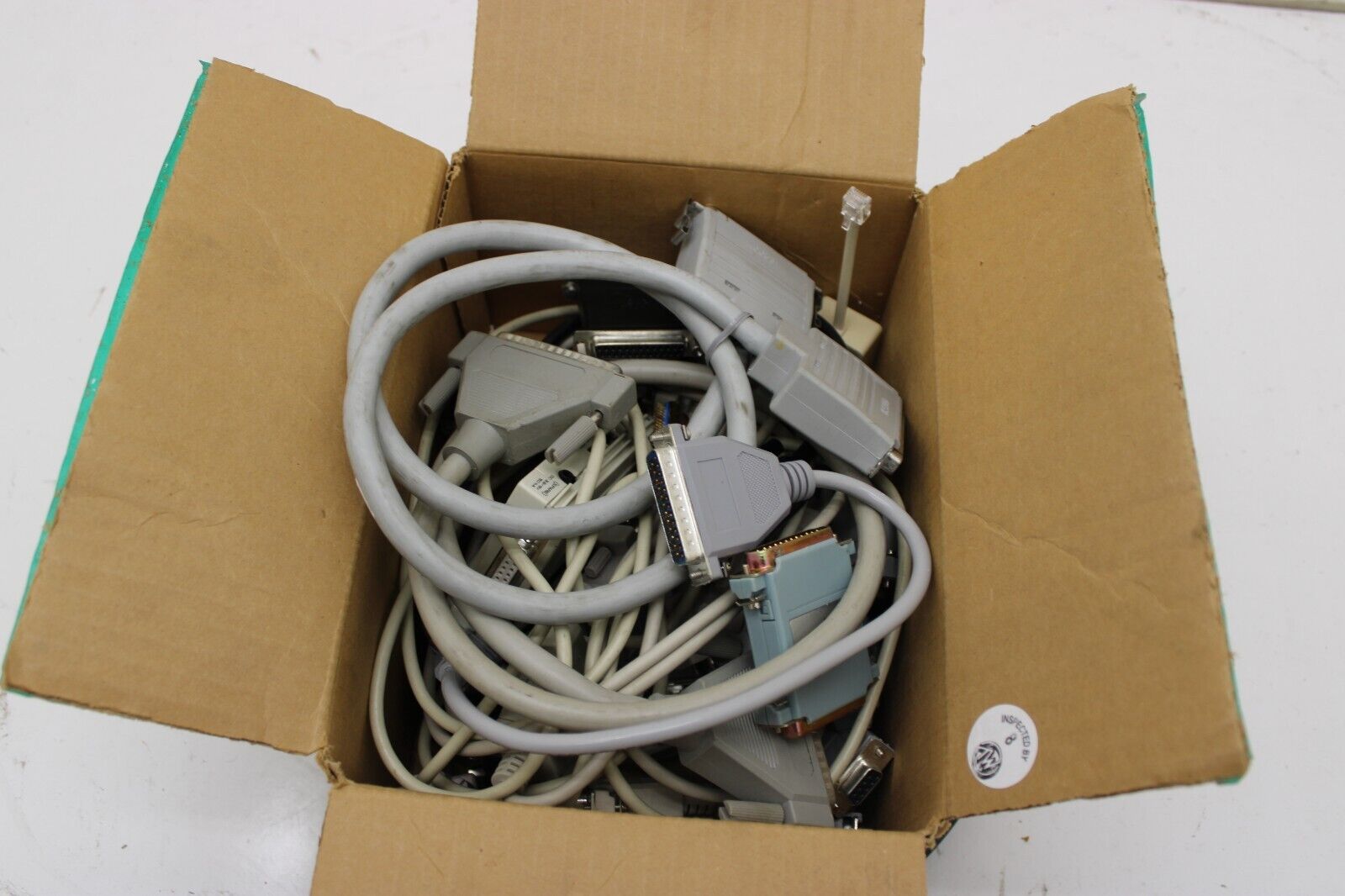 5LBs Lot of Various Vintage Serial Cables and Adapters