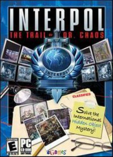 Interpol: The Trail of Dr. Chaos PC CD crime mystery hidden object puzzle game