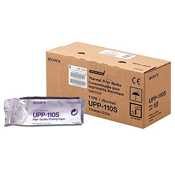 SONY UPP-110S High Quality Printer Paper - Genuine SONY - Box of 10 Rolls