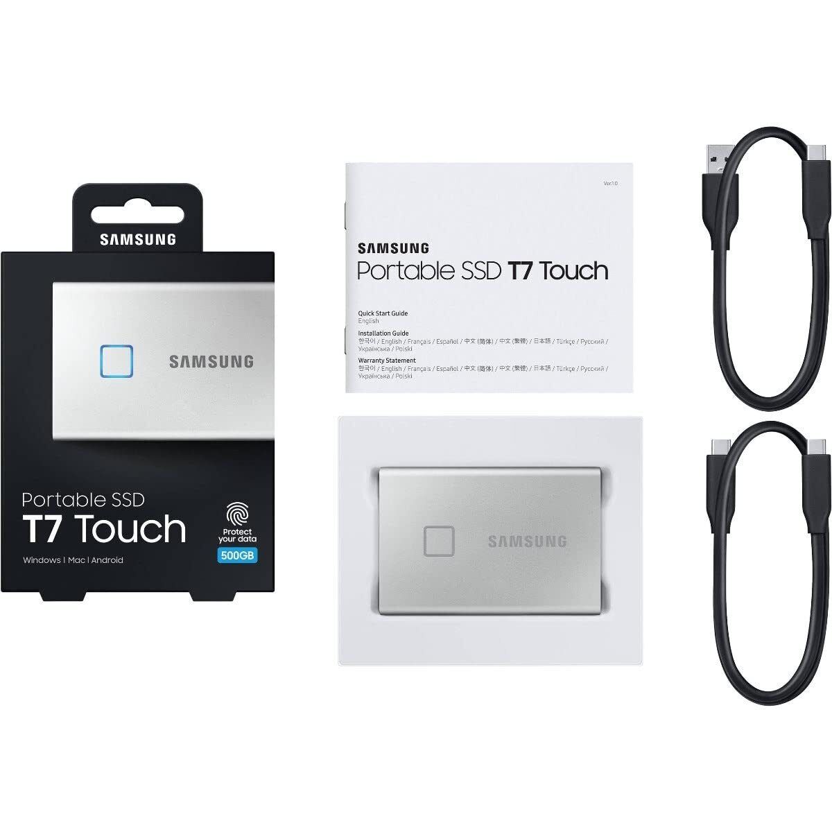 Open box, SAMSUNG SSD T7 Portable External Solid State Drive 500GB, US_392,AM,