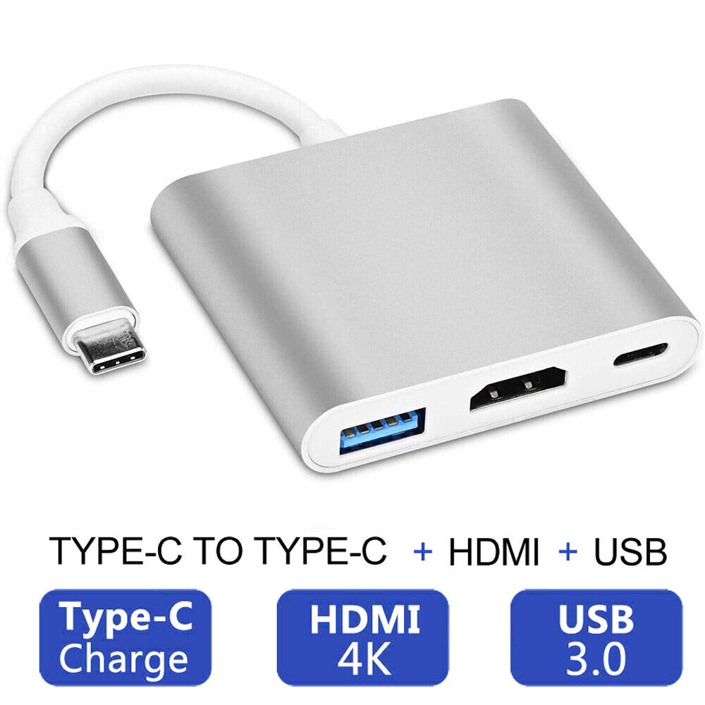 USB C Hub Ethernet Multiport Type C Adapter For MacBook Pro/Air iPad Pro Laptop