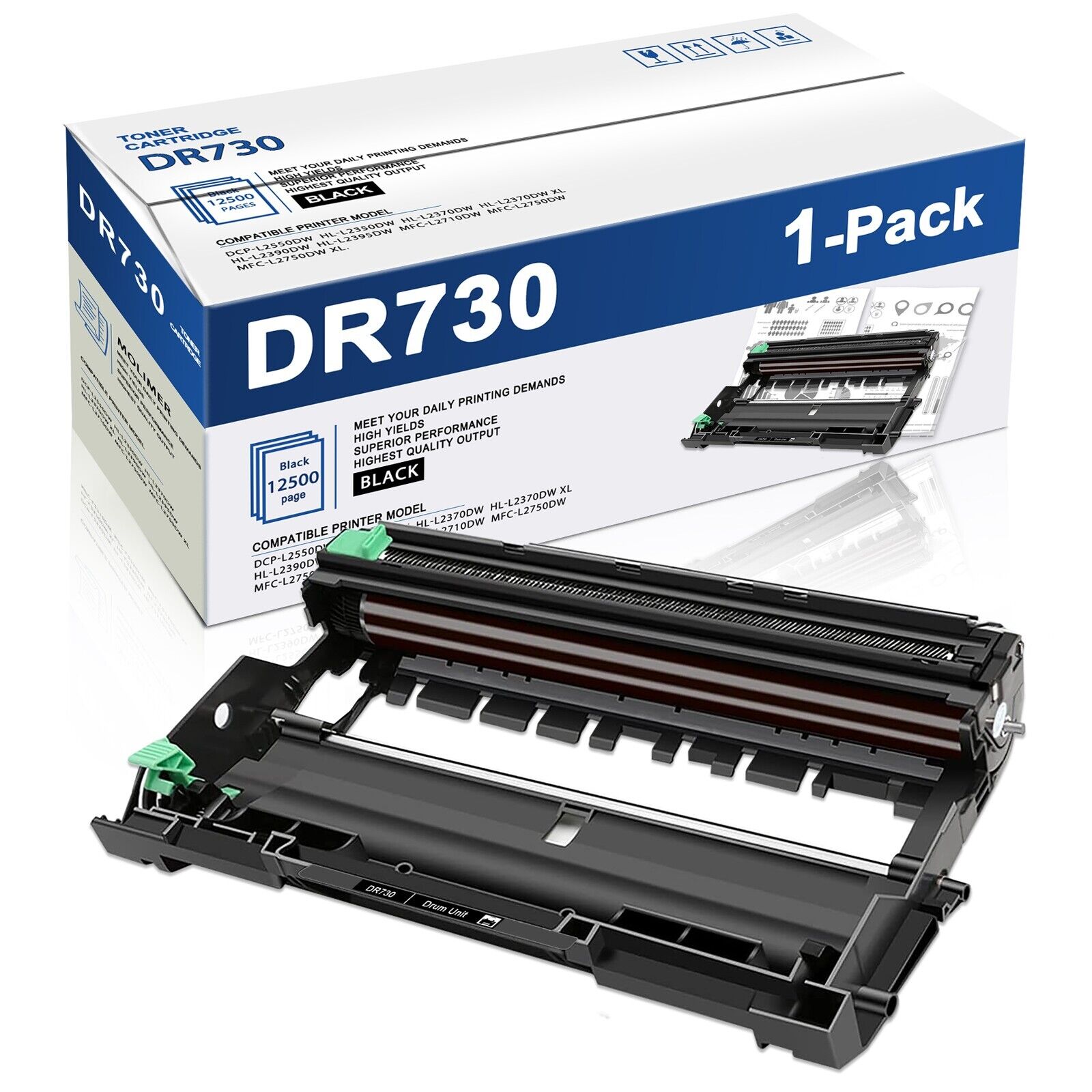 DR730 Drum Unit Replacement for Brother DR730 Compatible with HL-L2350DW Printer