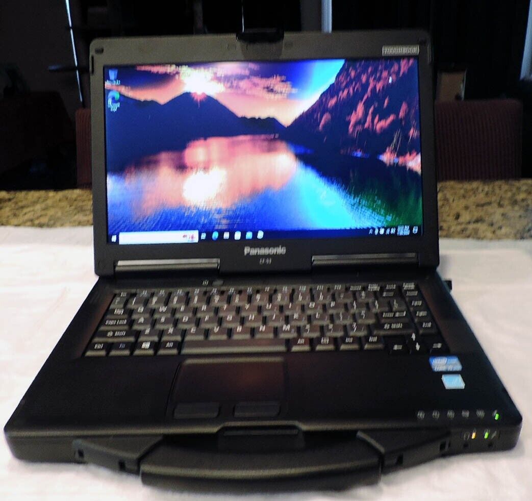 Panasonic CF-53 Toughbook i5 @ 2.70 GHz Laptop 500 GB HDD 8GB RAM WIND 10 Clean