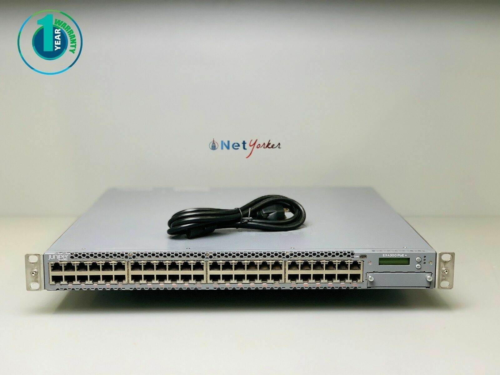 Juniper EX4300-48P 48 Port PoE Gigabit Network Switch - COMES WITH DUAL POWER