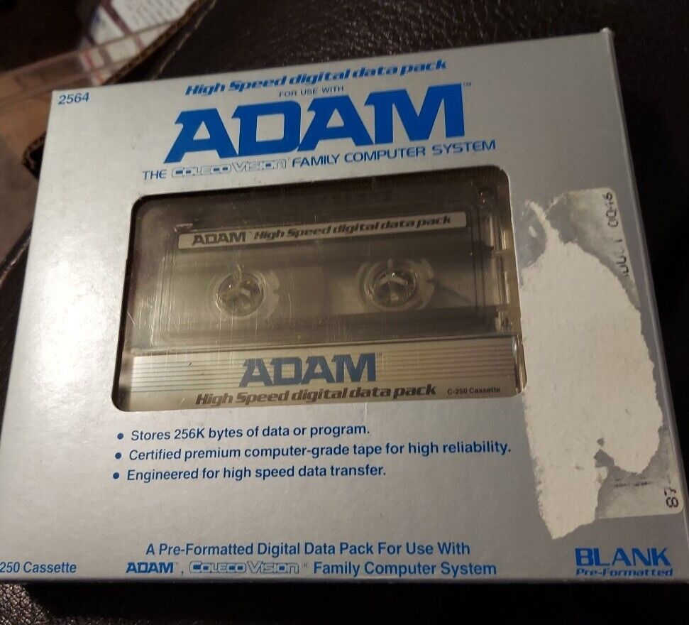 Sealed ColecoVision Adam High Speed Digital Data Pack C-250 Cassette Software84'