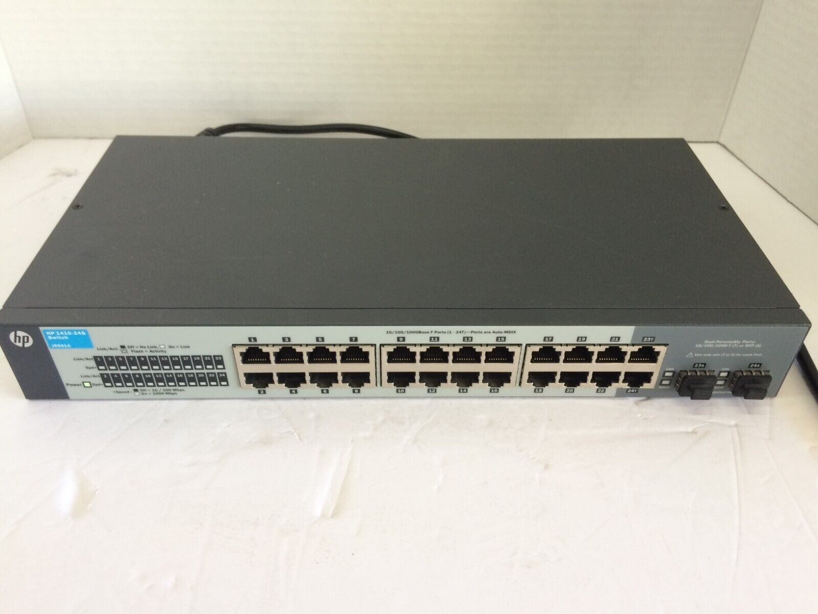 HP PROCURVE J9561A 1410-24G 24-PORT GIGABIT ETHERNET NETWORK SWITCH