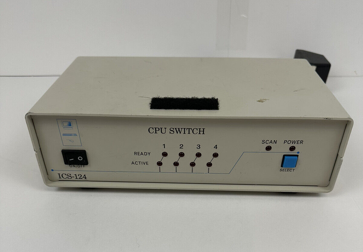 ICS-124 4-Port CPU Switch Very Good Used Condition