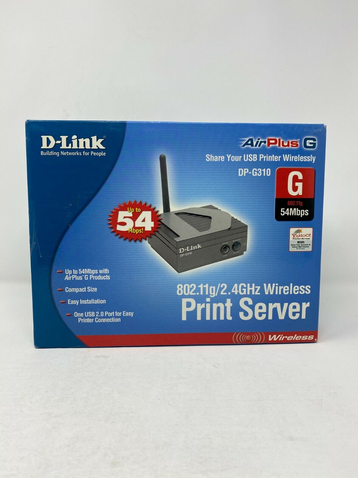 D-Link Wireless Print Server DP-G310 Air Plus G 54Mbps