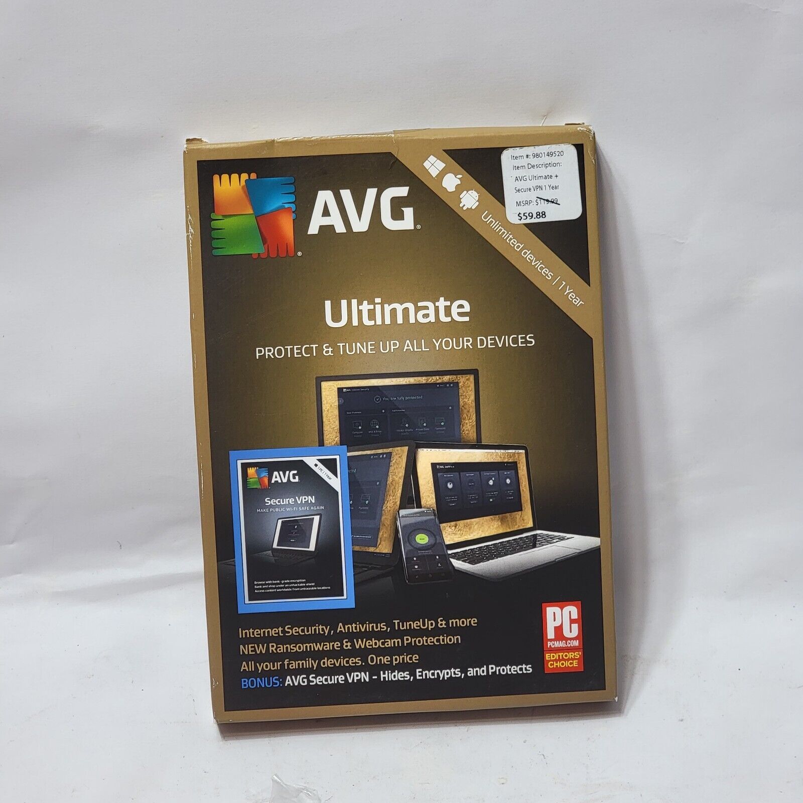 AVG Ultimate Protect & Tune Up Devices + AVG Secure VPN