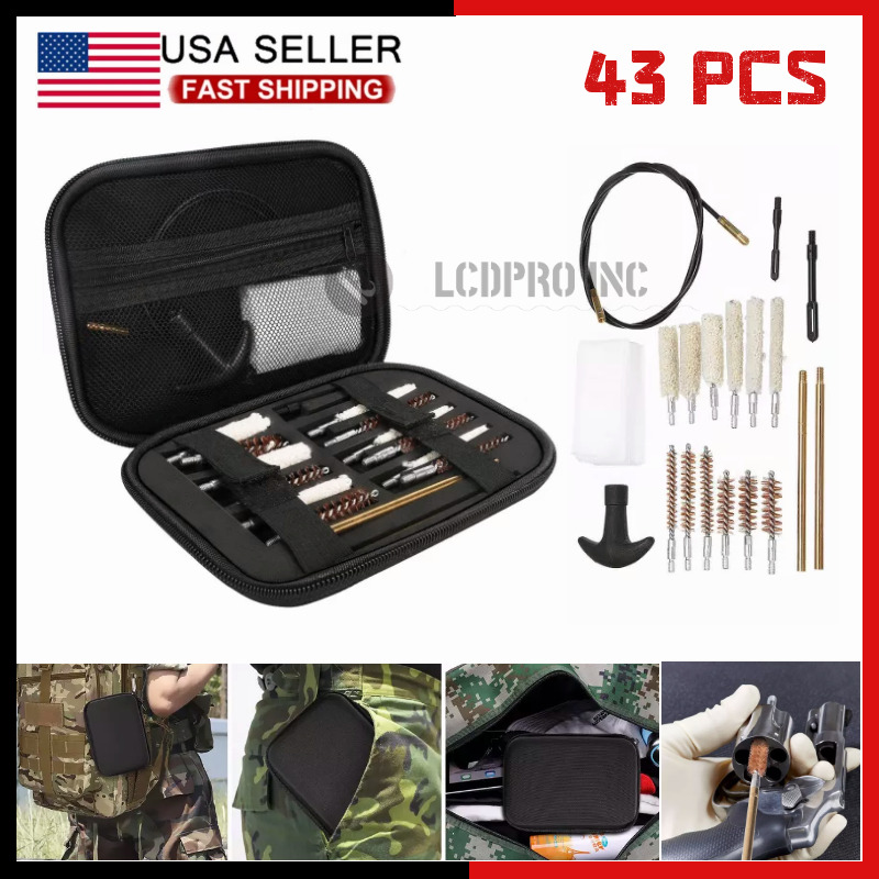 Universal Gun Cleaning Kit for Rifle Pistol Shotgun Cleaner Set for any Caliber