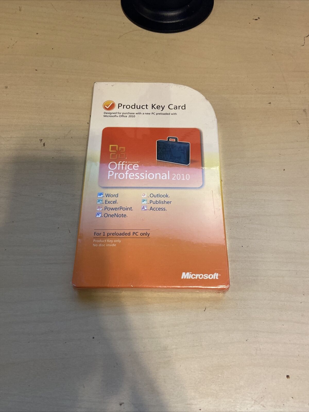 Microsoft Office Professional 2010 Product Key Card (PKC),SKU 269-14834,Full,NIB