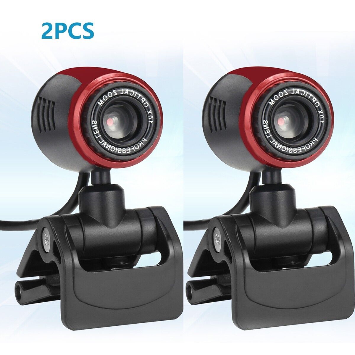 2pcs HD 1080P Webcam USB  Web Camera With Microphone For Laptop Desktop PC