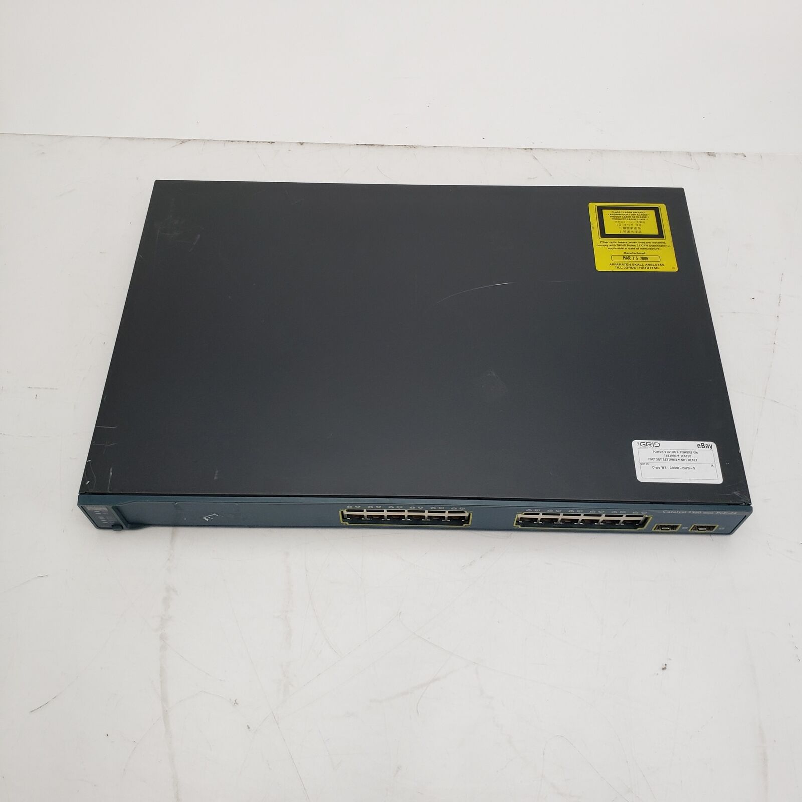 Cisco WS-C3560-24PS-S 24-Port Ethernet Switch - Tested