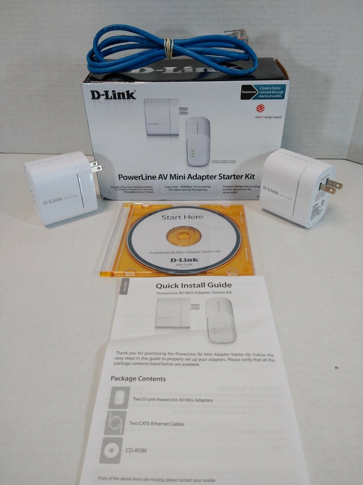 D-Link Systems DHP-311AV PowerLine AV Mini Adapter Kit