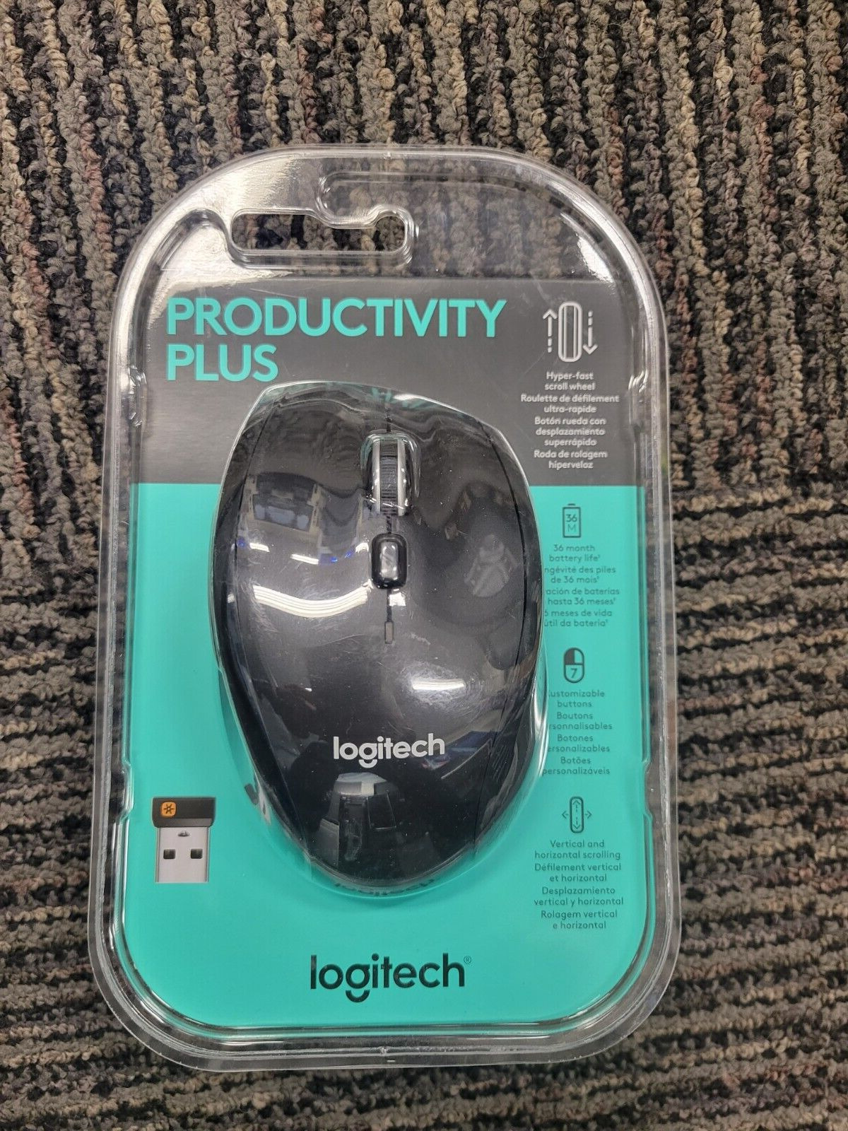 Logitech Productivity Plus Mouse Unifying USB M705