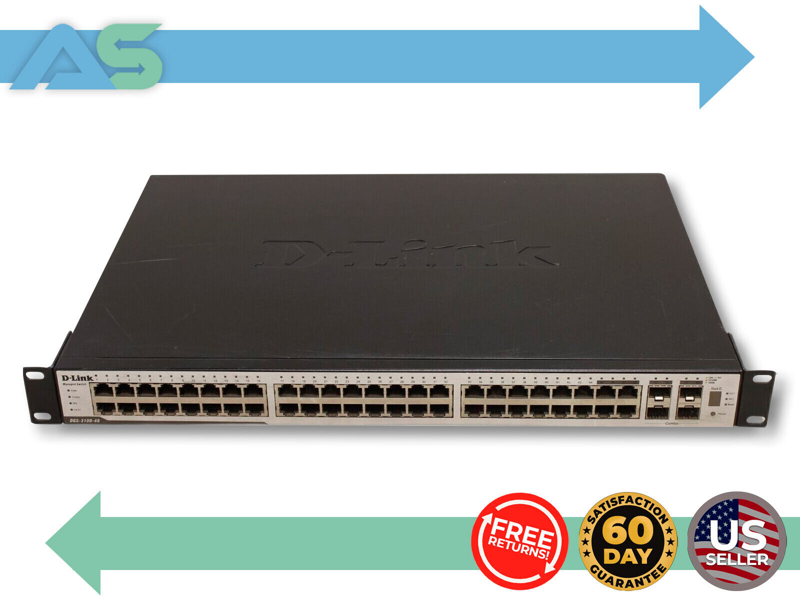 D-Link DGS-3100-48 48-Port Managed Gigabit Network Switch with HDMI Stackable