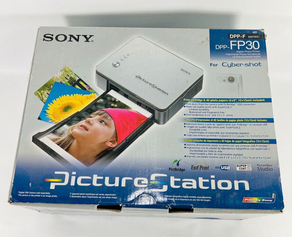 Sony Picture Station for Cyber-Shot DPP-FP30 DIGITAL Photo Printer New Open Box