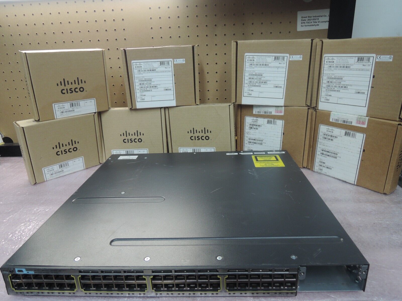 Cisco WS-C3750X-48T-L 3750X 48  port switch ( see dis).REAL TIME LISTING