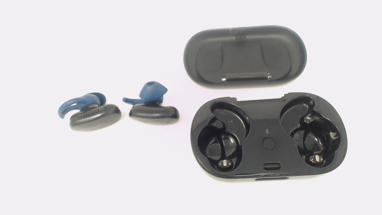 Bose QuietComfort Wireless Headphones 429708 - Blue CRACKED CASE/NICKED BUDS