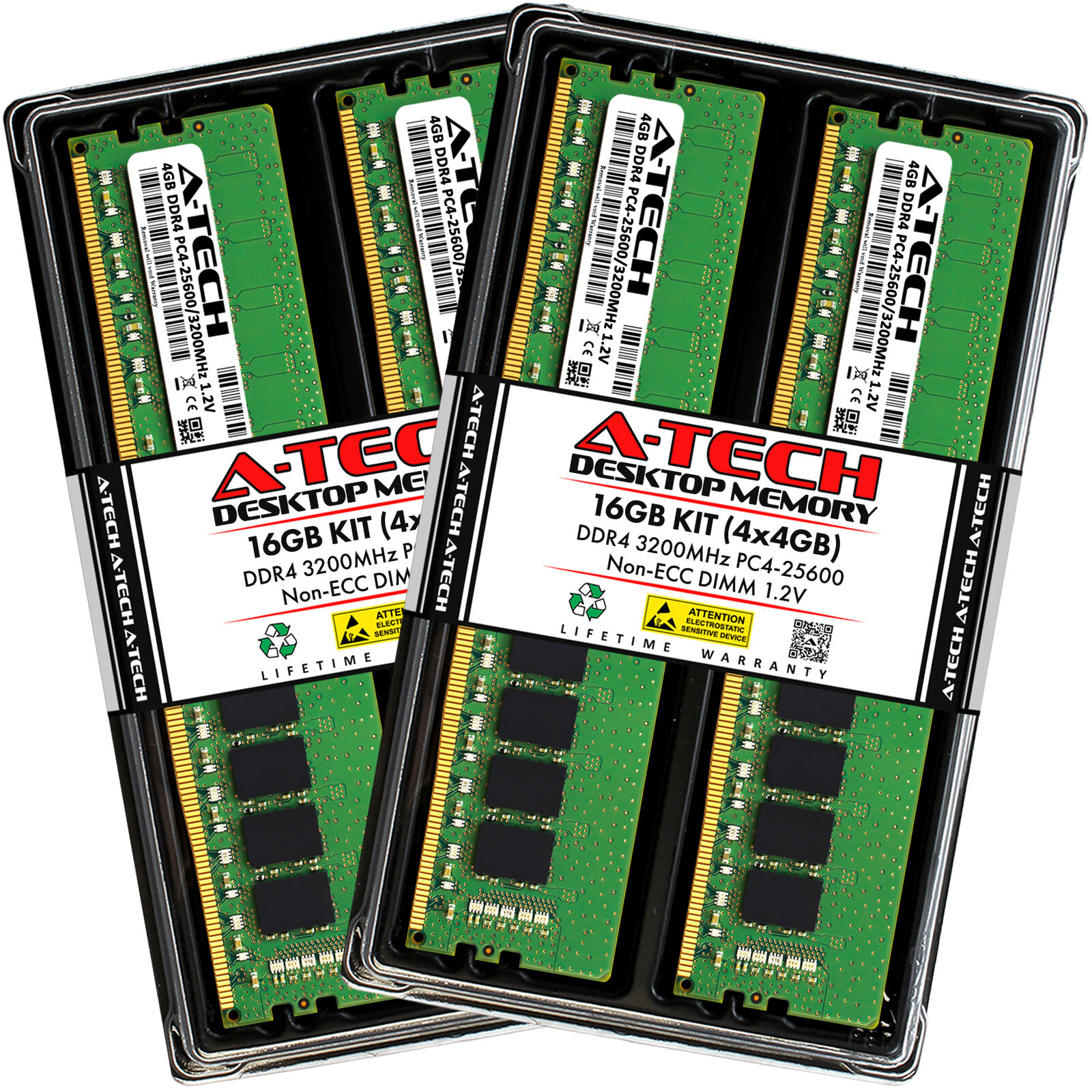 16GB 4x 4GB DDR4-3200 Acer Predator Orion PO3-640 Memory RAM
