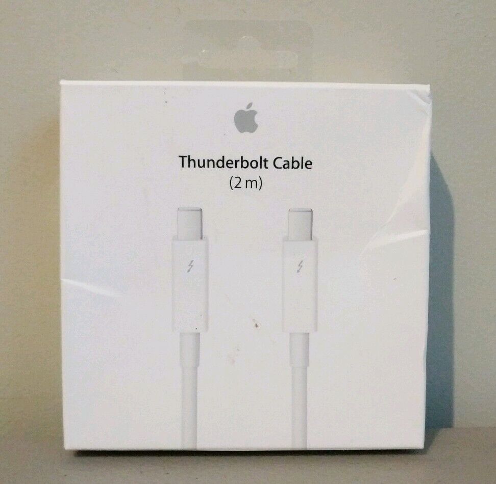 GENUINE Apple Thunderbolt Cable 6.5ft.  (2.0 m) - White Brand New Box Damage 