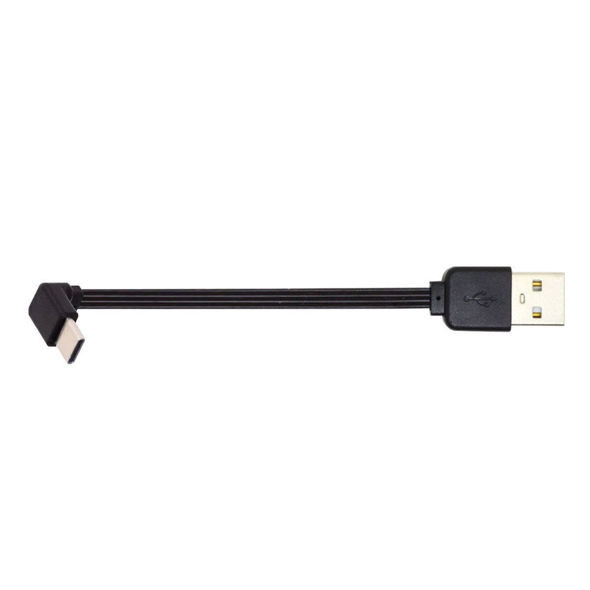 CY  Up Down Angled 90 Degree Male to USB-C Type-C Data Flat Slim FPC Cable