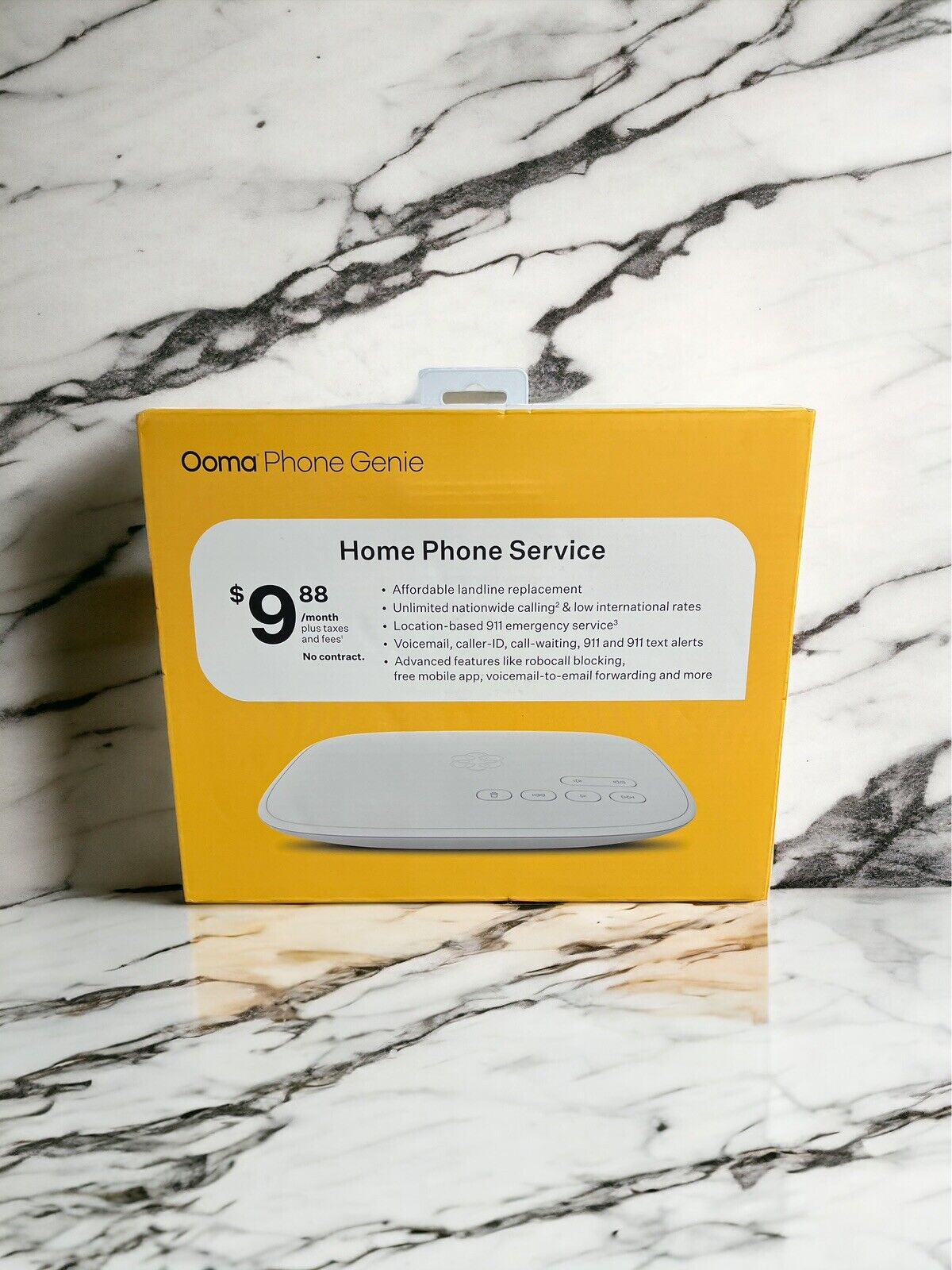 Ooma Phone Genie - Home Phone Service No Contract Advanced Calling Features NEW