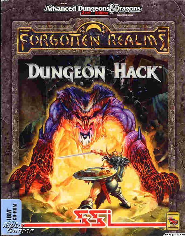 Dungeon Hack PC CD fantasy role playing random level generator AD&D RPG game