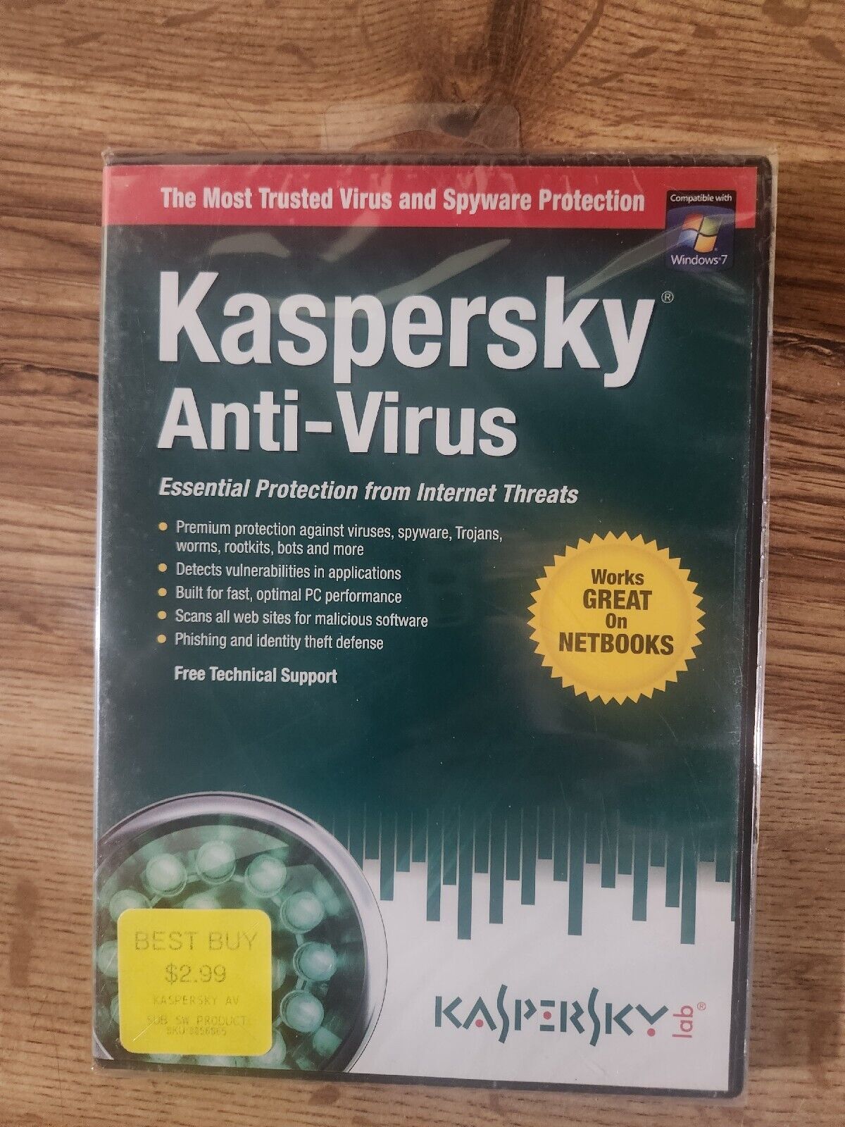 Kaspersky Anti-virus software 1997-2010, Windows XP, Vista, 7 | NEW, SEALED