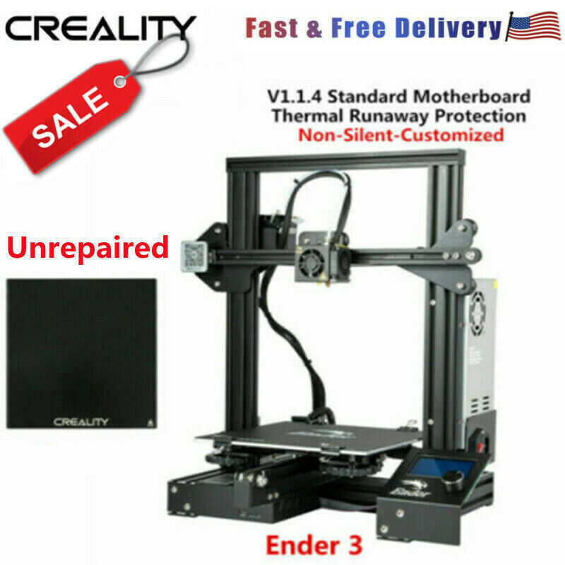 Unrepair Official Creality Ender 3 3D Printer Kit 220X220X250mm US Ready to Ship
