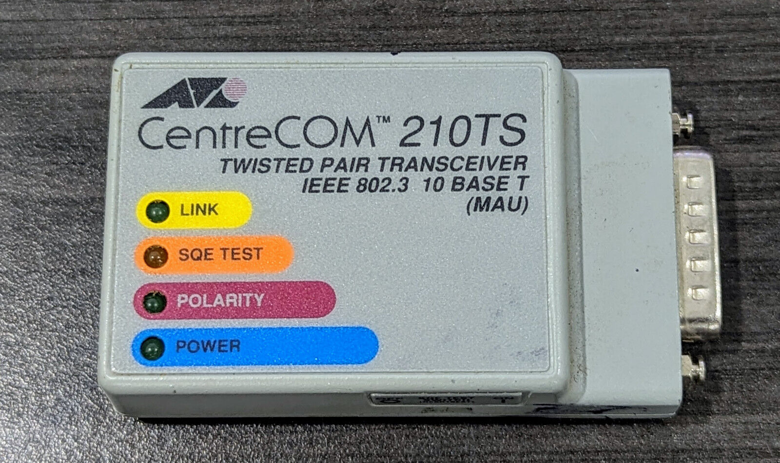 Allied Telesyn Centrecom 210TS Twisted Pair Micro Transceiver AT-210TS