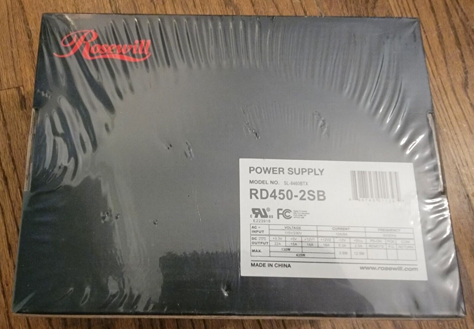 Rosewill RD450-2DB 450W Max Model Power Supply ATX - NEW IN BOX
