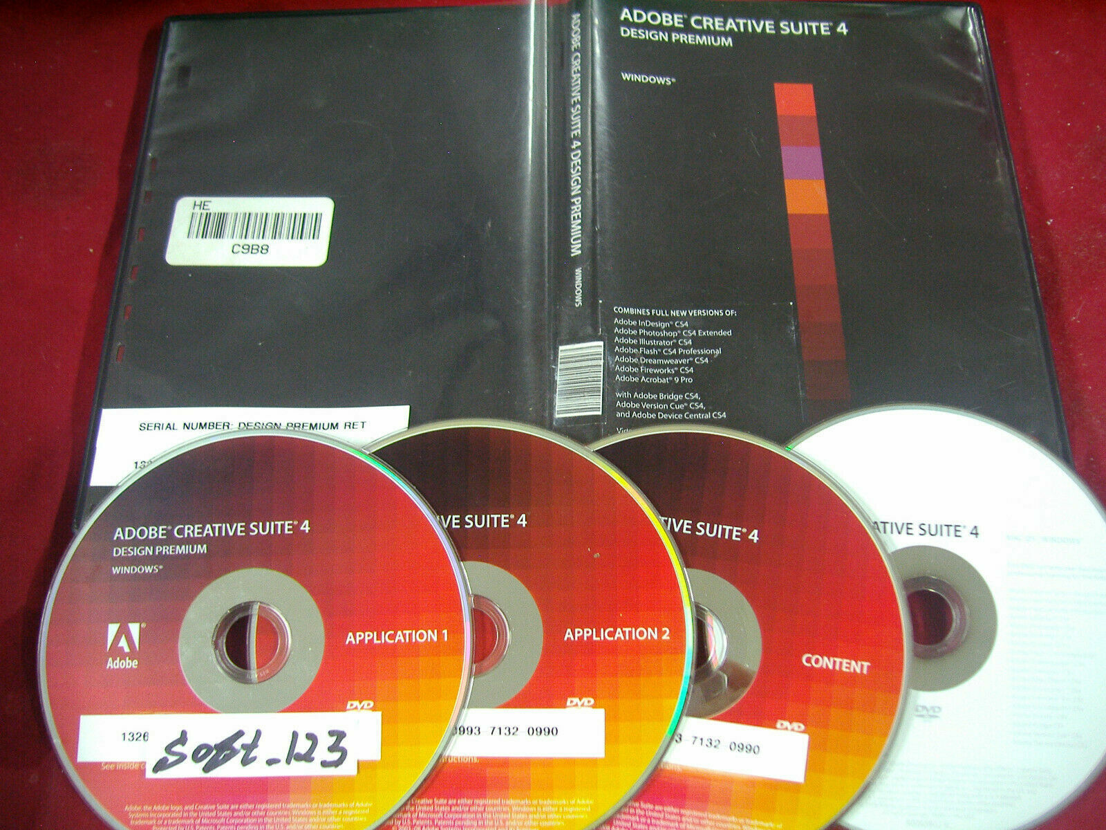 Adobe Creative Suite 4 CS4 Design Premium For Windows Full Retai DVD Version