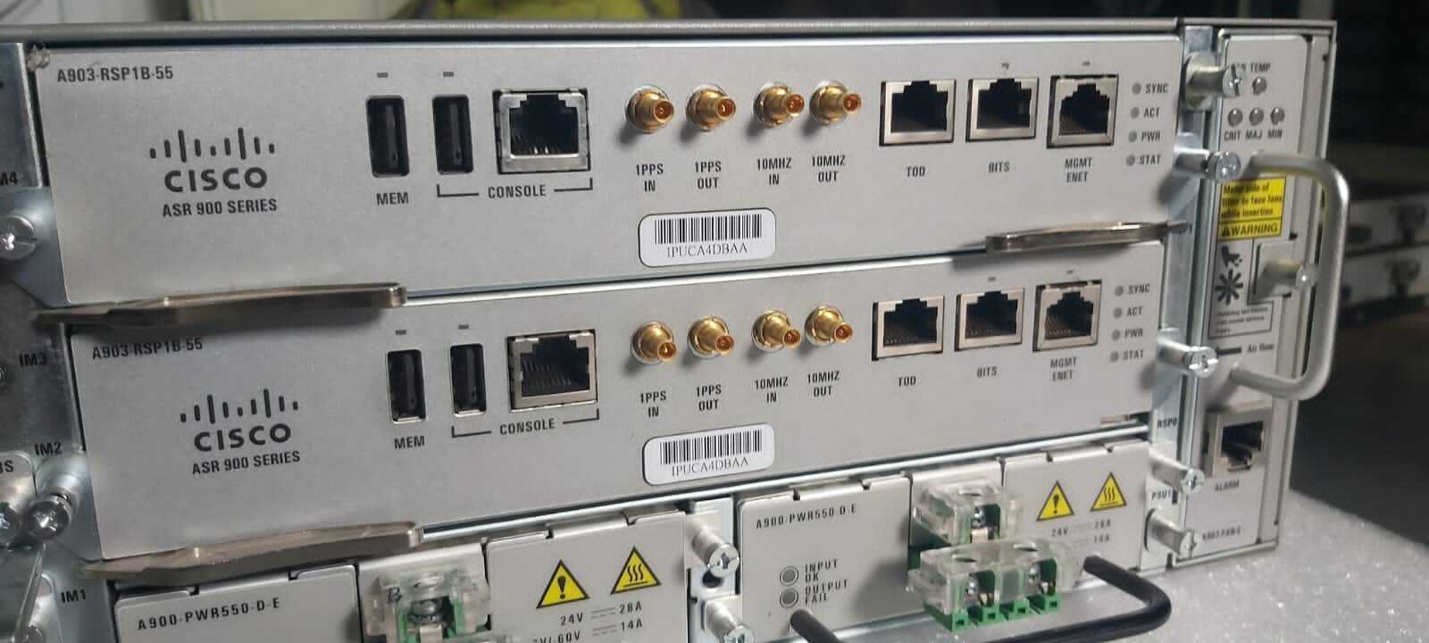 Cisco  ASR-903 with 2*A903-RSP1B-55 & 2*A900-PWR550-D