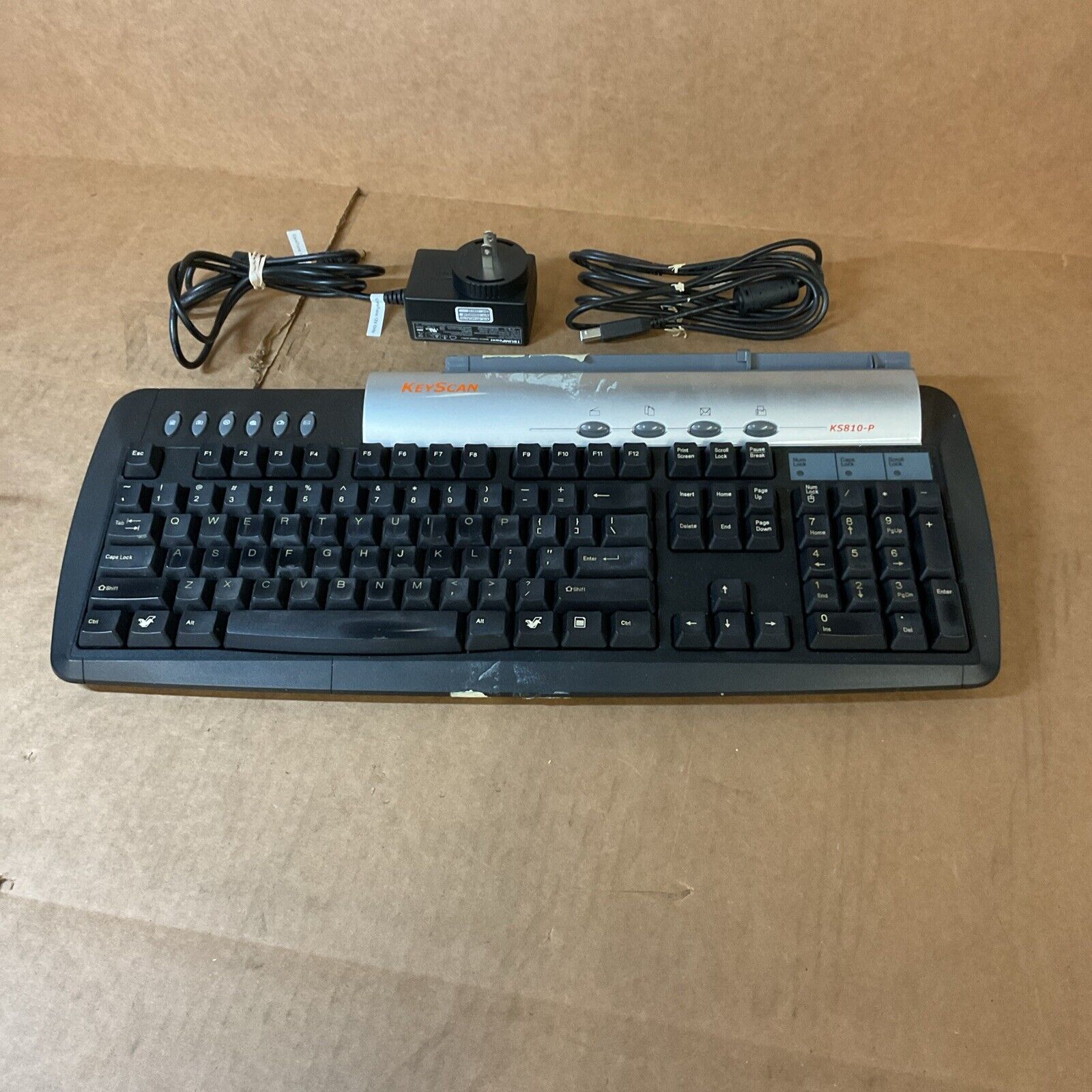 KeyScan KS810-P Keyboard Scanner USB Imaging Keyboard with Auto Scan