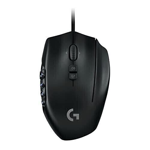 Logitech G600 MMO Gaming Mouse - RGB Backlit & 20 Programmable Buttons