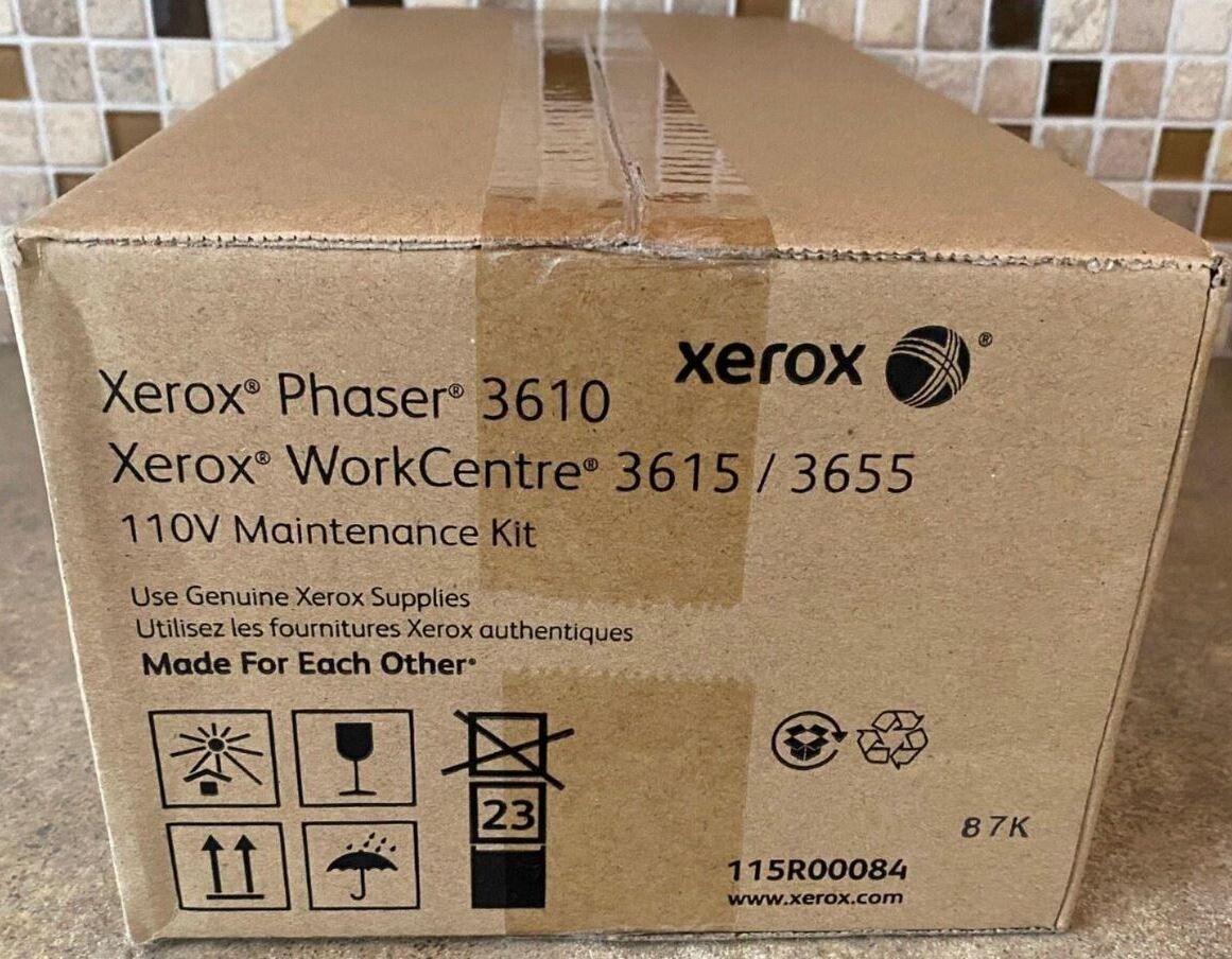 Genuine Factory Sealed Xerox 115R00084 Fuser Maintenance Kit Phaser 3610