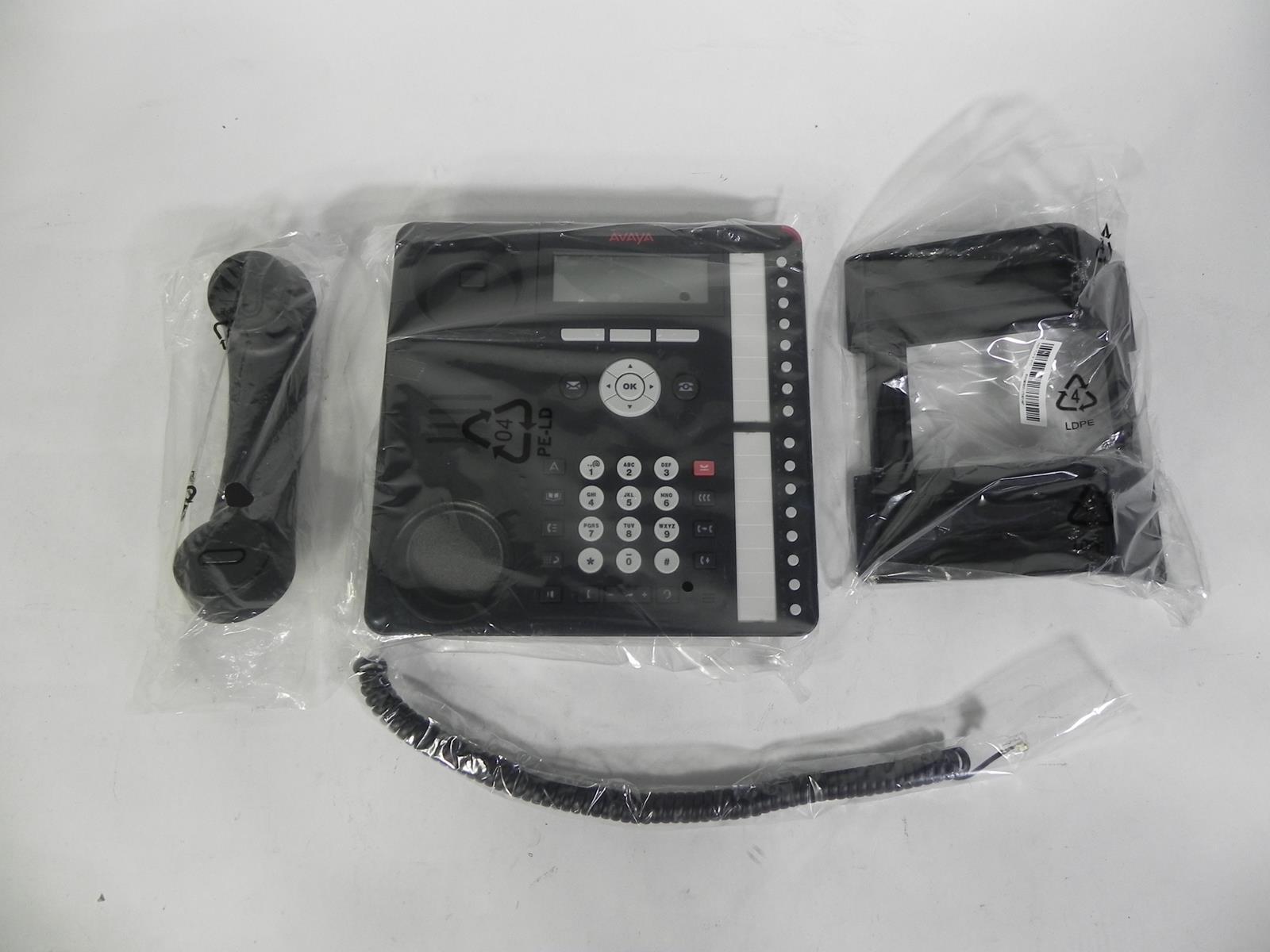 Avaya 1616-I VoIP Office Phone w/ Stand, Handset, Cables - NEW