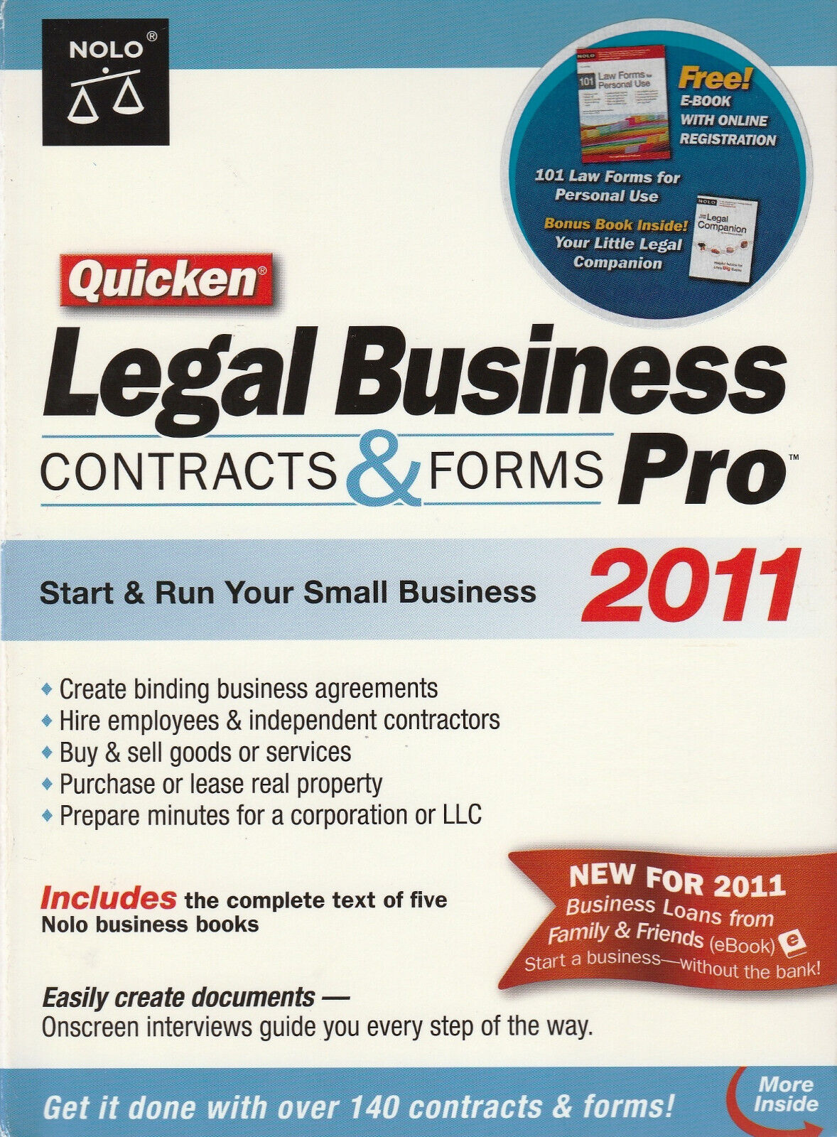 Quicken Legal Business Contracts & Forms Pro 2011