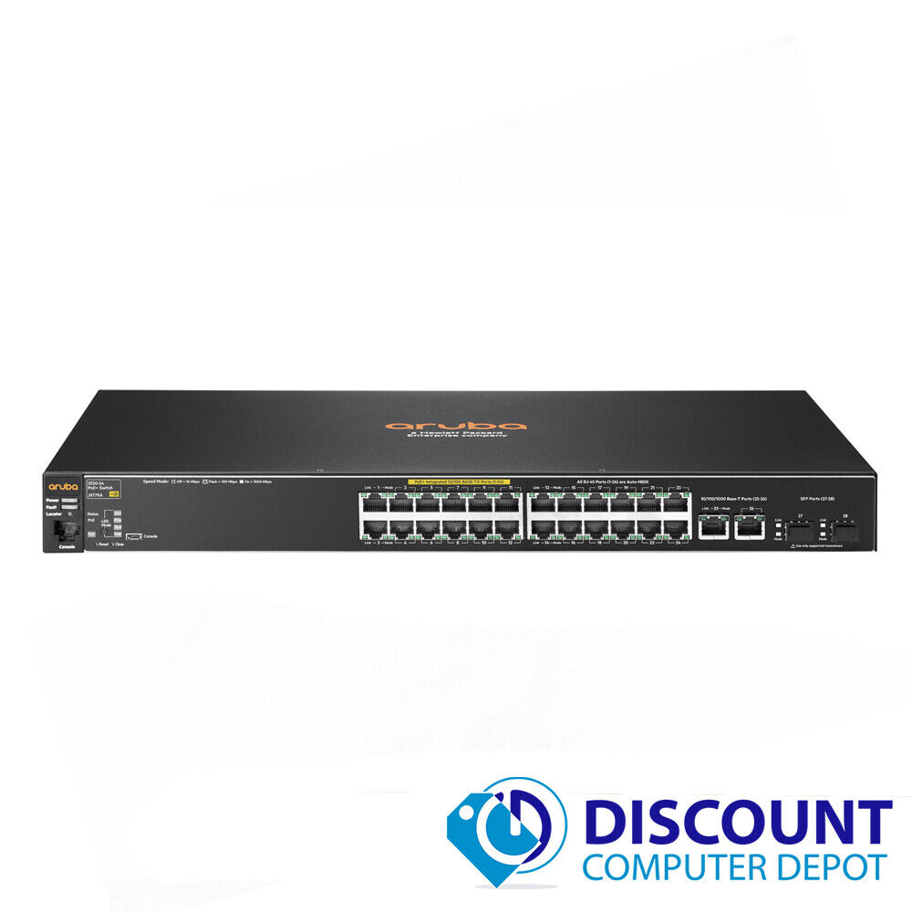 HP Aruba 2530-24 POE+ J9779A 24 Port Gigabit Ethernet Managed Network Switch 